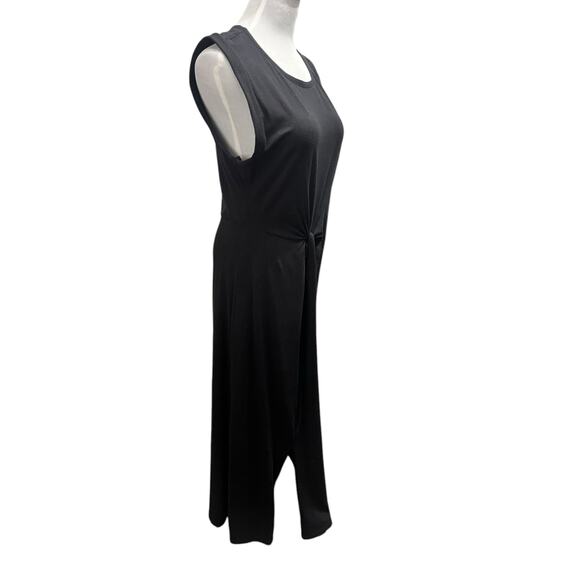 The Limited Women's Black Sleeveless Ruched Fitted Dress SIZE XL - Picture 3 of 7